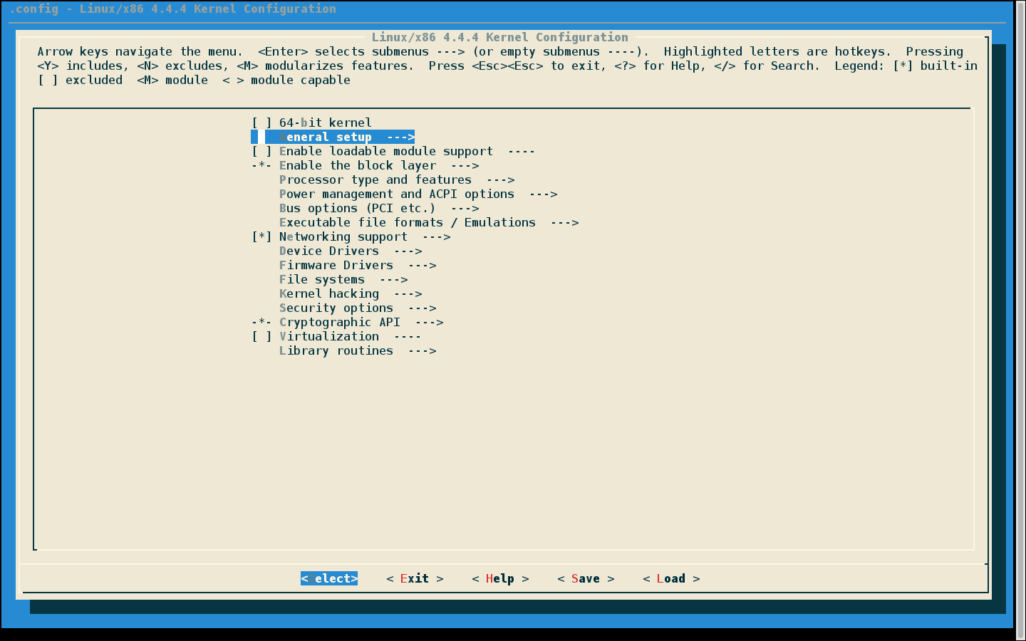 Конфигурация ядра. Книга по сборке ядра Linux. Сборка ядра linux