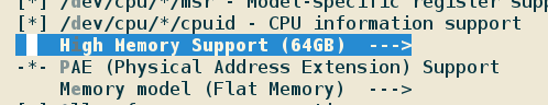 High memory support
